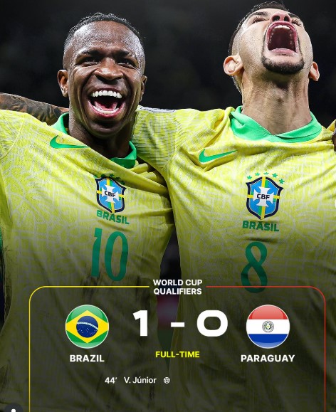 Ancelotti Secures First Win as Brazil Coach: Vinicius Jr. Shines Against Paraguay