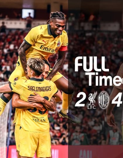 AC Milan Beat Liverpool 4-2 in Pre-Season Friendly in Hong Kong