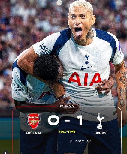 Tottenham 1–0 Arsenal: Spurs Outclass Rivals in North London Derby Friendly in Hong Kong