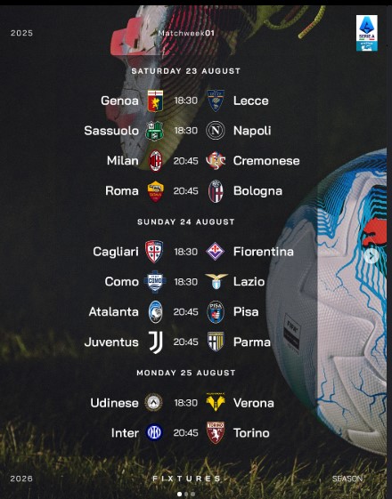 Serie A Matchday 1 Predictions & Betting Tips – 2025/26 Season Opener