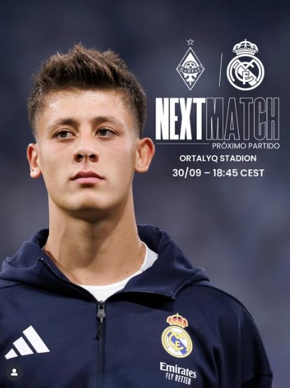 Real Madrid Travel 6,400 KM to Face Kairat Almaty in UEFA Champions League Showdown