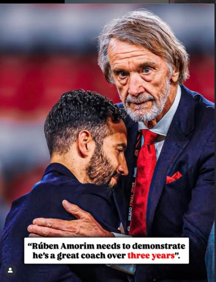 Sir Jim Ratcliffe Backs Rúben Amorim Amid Pressure: “It’s Not Gonna Happen”