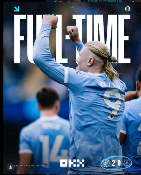 Manchester City 2โ0 Everton: Haaland Double Keeps City in the Title Race