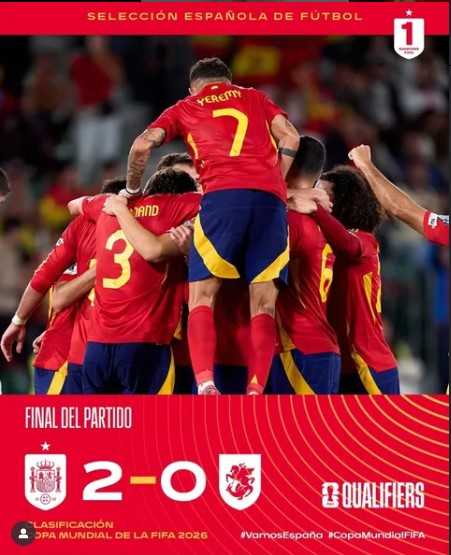 Spain 2–0 Georgia: La Roja Stay Perfect With Third Straight Win in World Cup Qualifiers