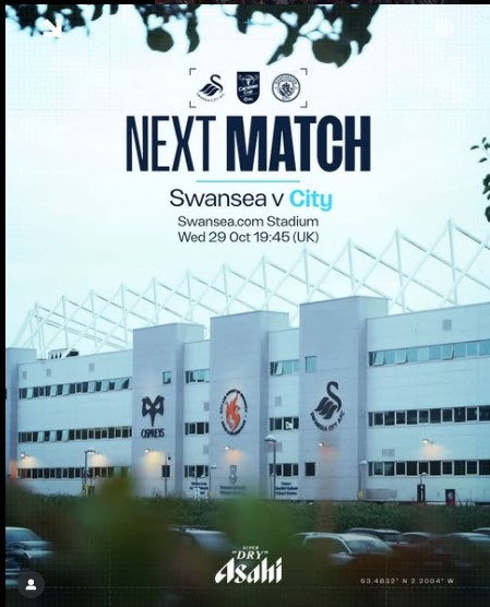 Swansea vs Man City: Carabao Cup Fourth-Round Clash at Swansea.com Stadium