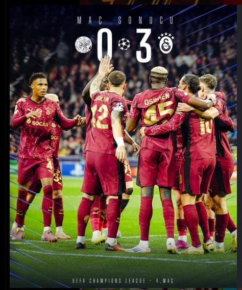 Ajax 0–3 Galatasaray: Victor Osimhen Hat-Trick Stuns Amsterdam in Dominant Champions League Display