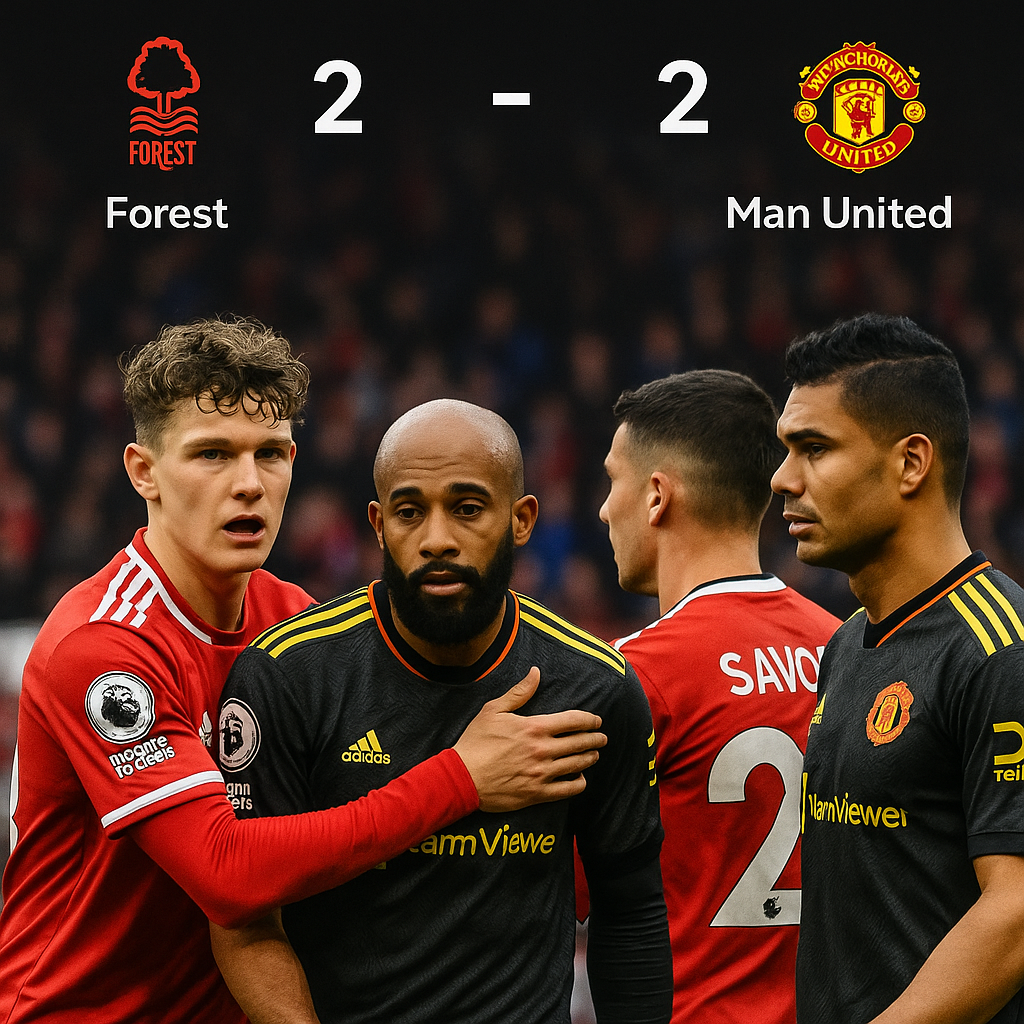Nottingham Forest Fight Back to Secure Dramatic 2-2 Draw vs Manchester United