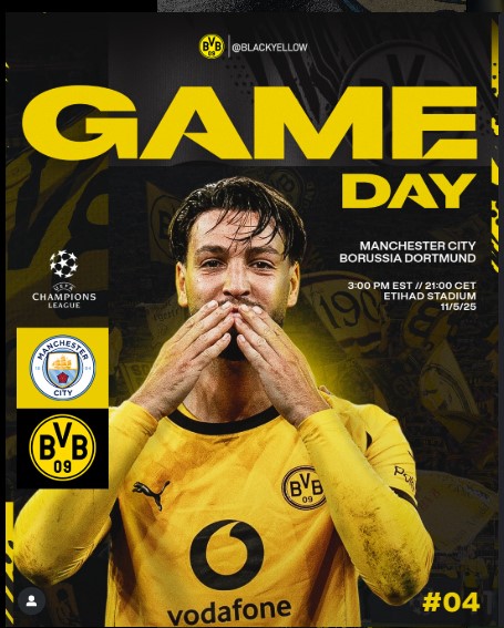 Manchester City vs Borussia Dortmund: UEFA Champions League Matchday 4 Preview