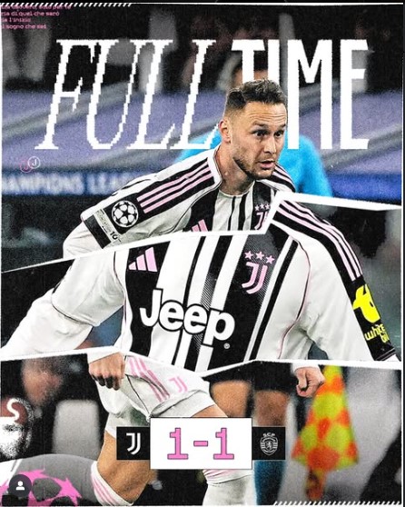 Juventus Held to 1โ1 Draw by Resilient Sporting in UCL Clash