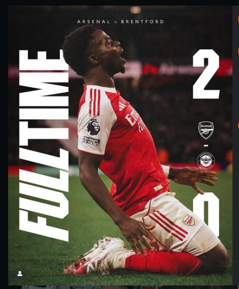 Arsenal 2–0 Brentford: Gunners Extend Lead in Premier League Title Race