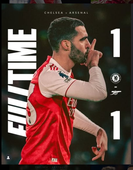 Chelsea vs Arsenal: Ten-Man Chelsea Hold Arsenal to a 1–1 Draw in Intense London Derby