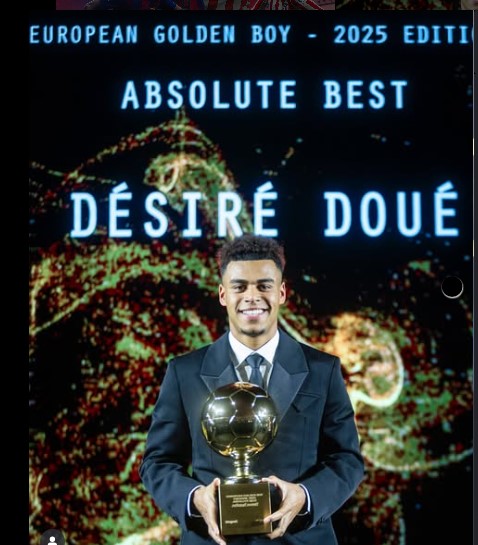 Dรฉsirรฉ Douรฉ Wins the Golden Boy Award 2025