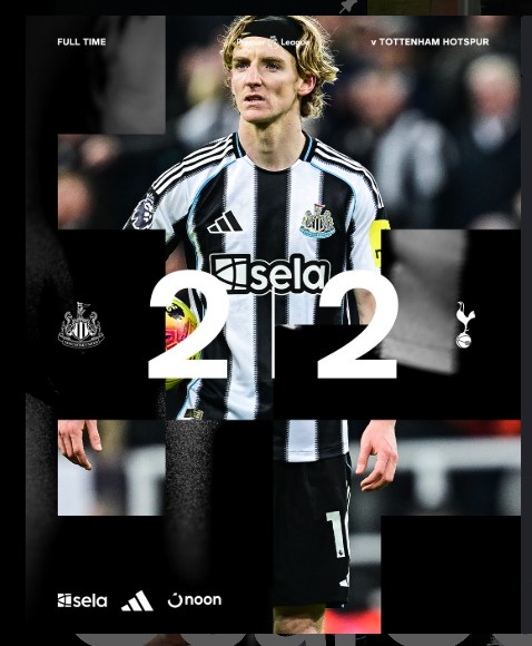 Newcastle 2–2 Tottenham: Late Drama at St. James’ Park as Spurs Snatch a Point