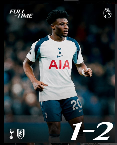Tottenham vs Fulham: Spurs Suffer Back-to-Back Defeats in 2–1 Home Loss