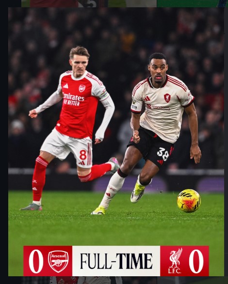 Arsenal Hold Firm in Tense 0-0 Draw Against Liverpool