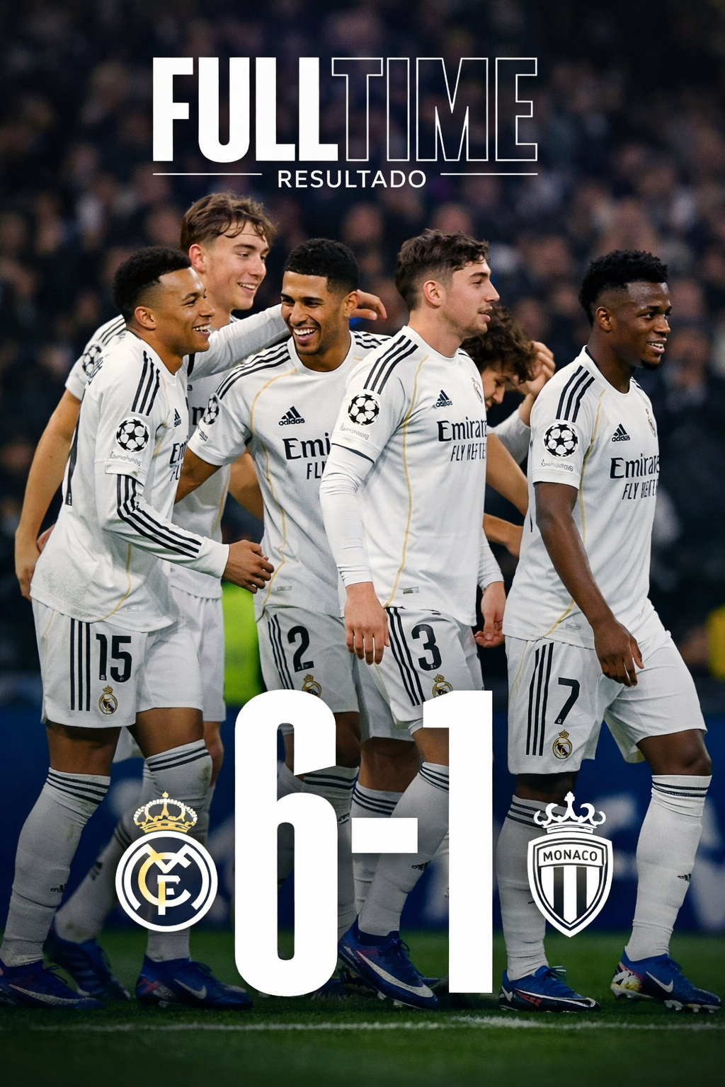 Real Madrid Crush AS Monaco 6–1 in Champions League Statement Win