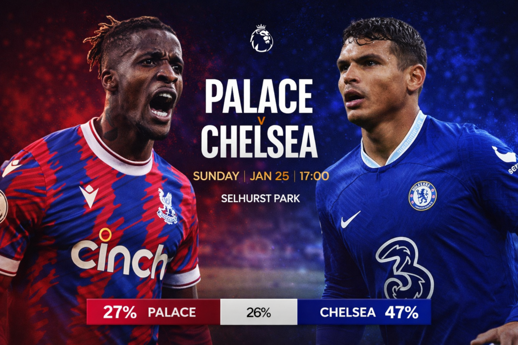 Crystal Palace vs Chelsea Preview: Mid-Table Palace Face Title-Chasing Blues