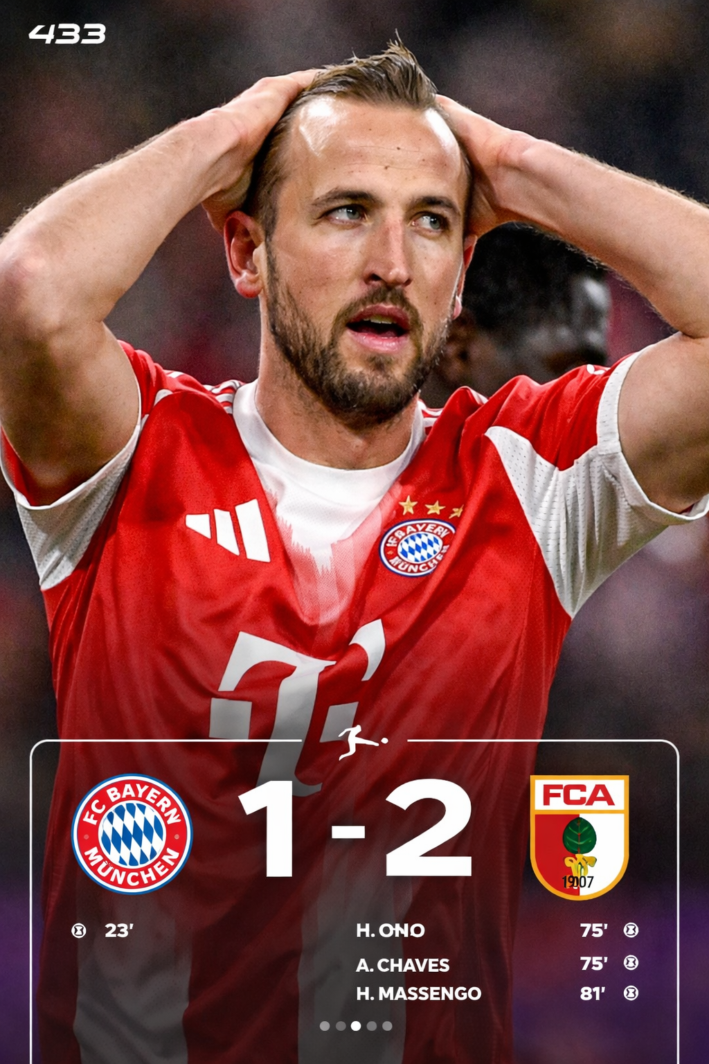 Augsburg Shock Bayern Munich 2-1 to End 27-Game Unbeaten Bundesliga Run