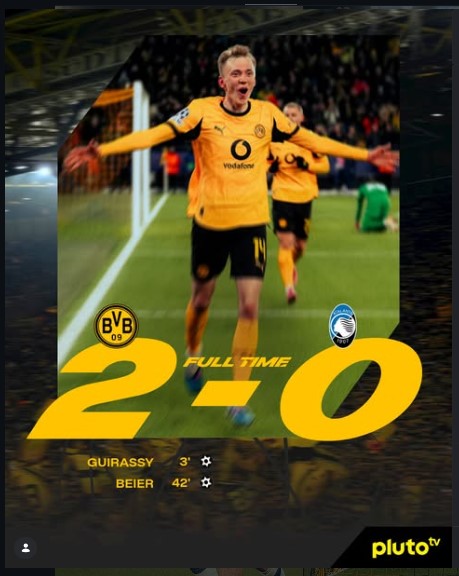 Serhou Guirassy Inspires Dortmund to 2-0 UCL Play-Off Win Over Atalanta with Emotional Tribute