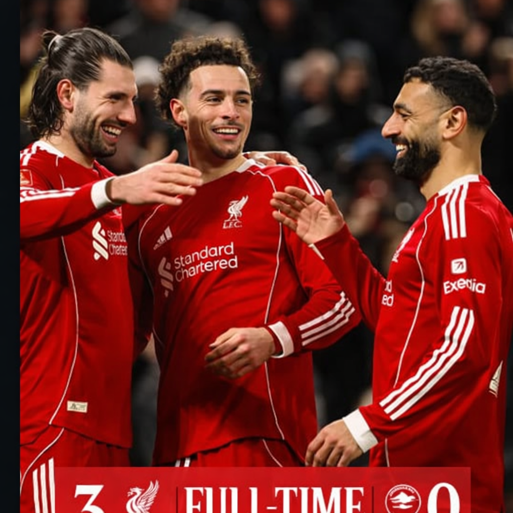 Liverpool Beat Brighton 3–0 as Salah Stars in FA Cup Qualification