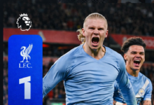 Anfield Conquered: Haaland’s Stoppage-Time Penalty Fires Man City Past Liverpool in 2-1 Classic