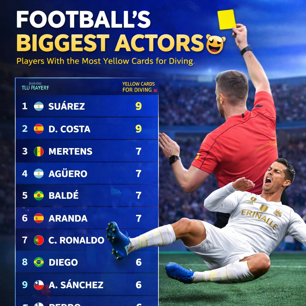 And the Oscar Goes Toโฆ Suarez Tops Footballโs Most Notorious Divers List