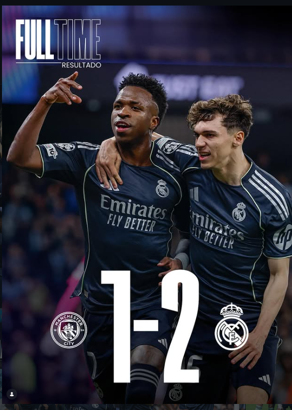 Real Madrid Knock Out Manchester City with Dominant 5-1 Aggregate Win