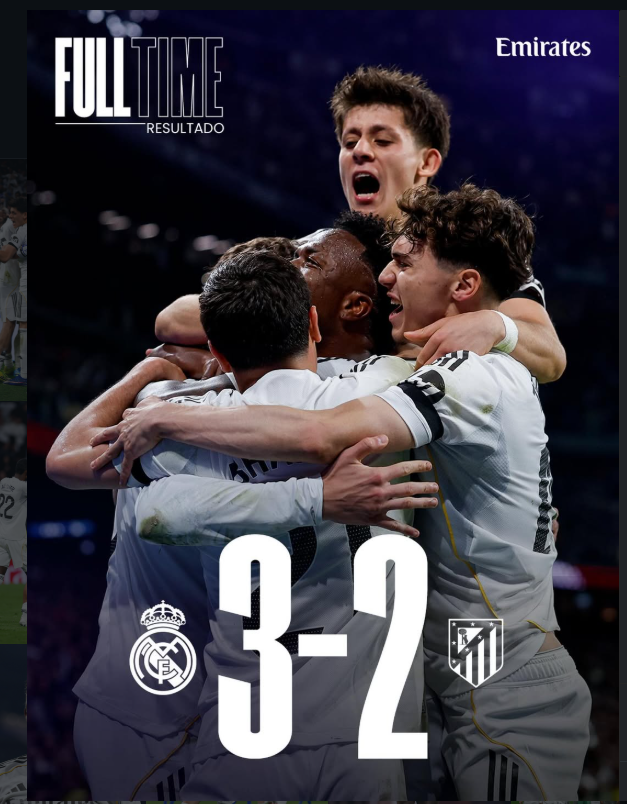 LaLiga Madrid Derby: Real Madrid Edge Atlรฉtico Madrid 3-2 in Thrilling Clash