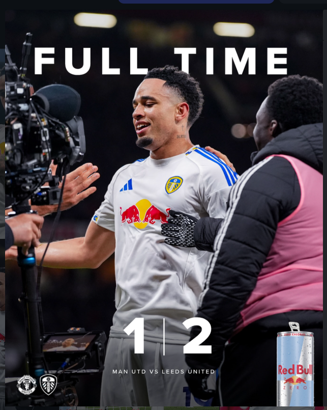 Leeds Shock Man United 2-1 at Old Trafford: Okafor Double Seals Historic Win