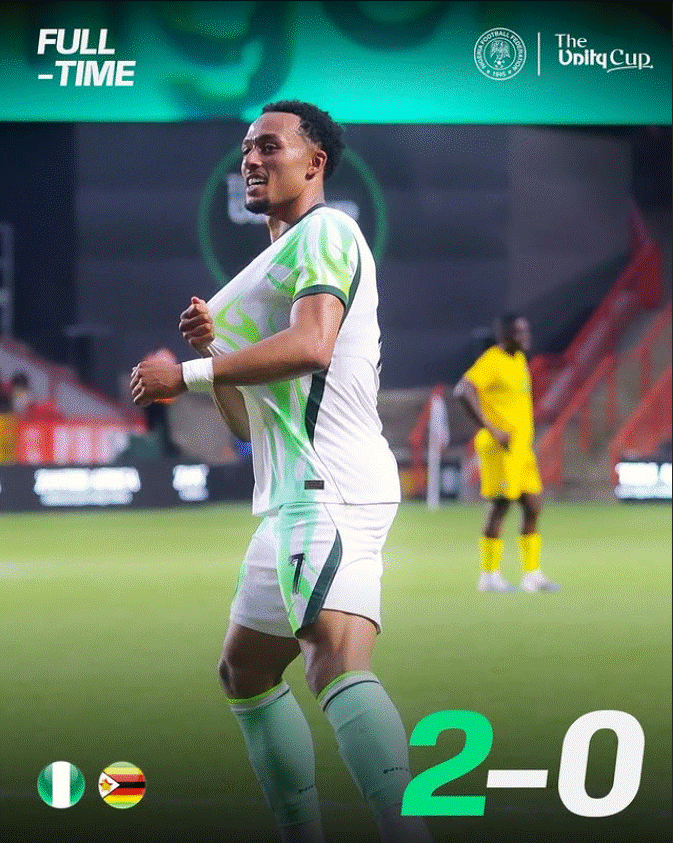 Super Eagles Defeat Zambia 2–0 in International Friendly