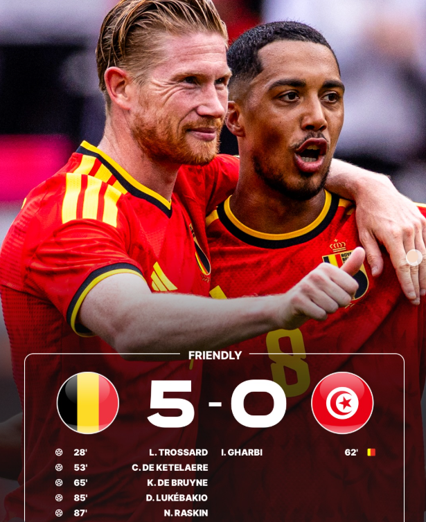 Belgium 5-0 Tunisia: Kevin De Bruyne Inspires Red Devils to Dominant World Cup Send-Off