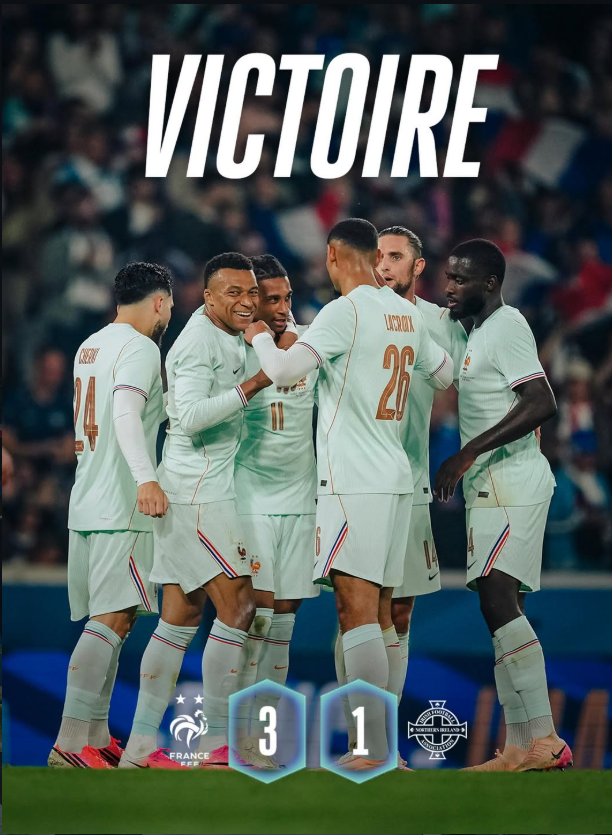 France Crush Northern Ireland 3-1 as Michael Olise Nets Stunning Hat-Trick in World Cup Warm-Up