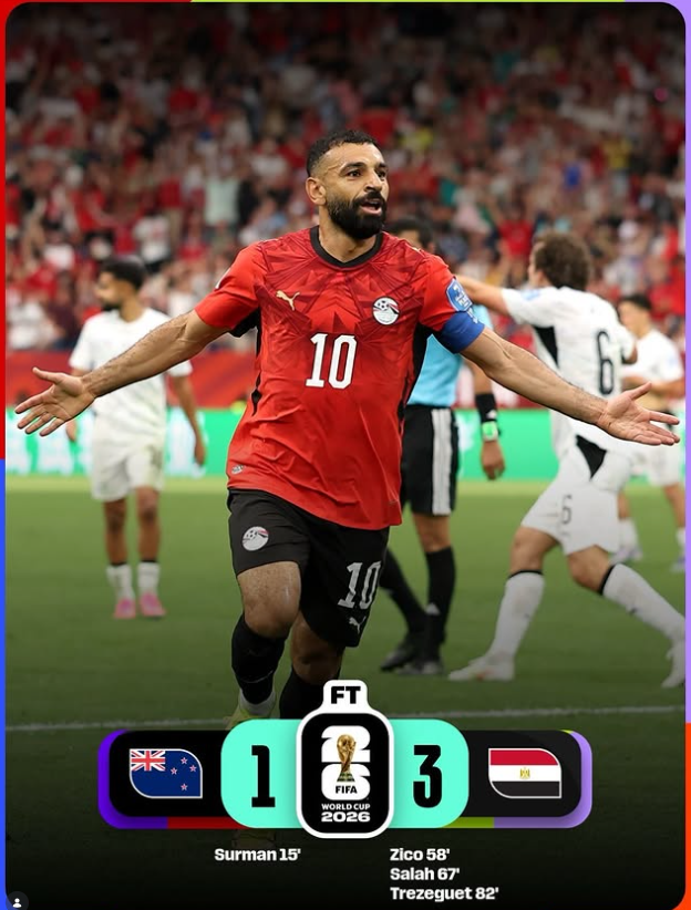 Egypt vs New Zealand Result: Pharaohs Make History with First World Cup Victory