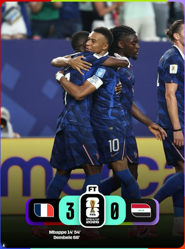 France vs Iraq Result: Mbappé Fires France into World Cup Knockouts