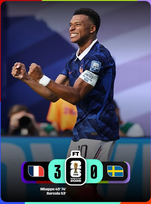 France vs Sweden Result: Mbappé Leads Les Bleus Into Quarter-Finals