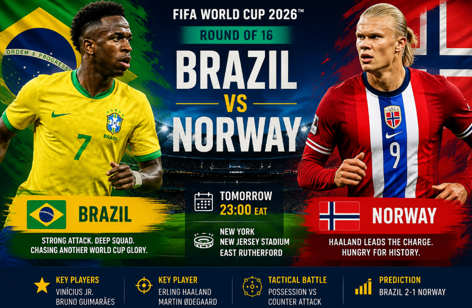 Brazil vs Norway Prediction: Can Norway Shock the Selecao in the Round of 16?