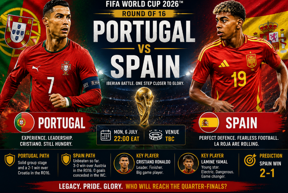 Portugal vs Spain Prediction: Can Ronaldo’s Portugal Stop Spain’s Perfect Run?
