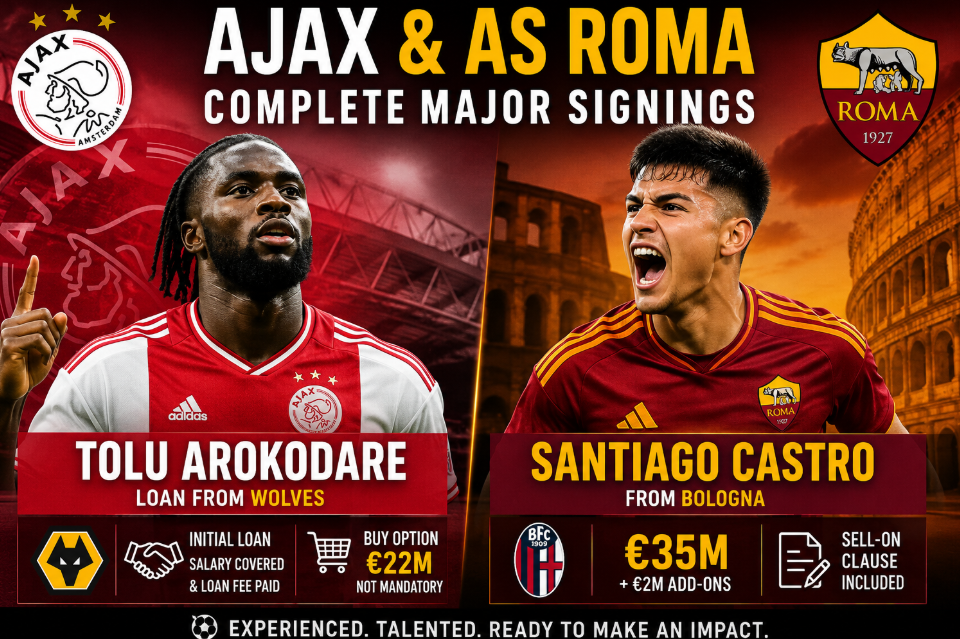 Ajax and AS Roma Complete Major Striker Deals