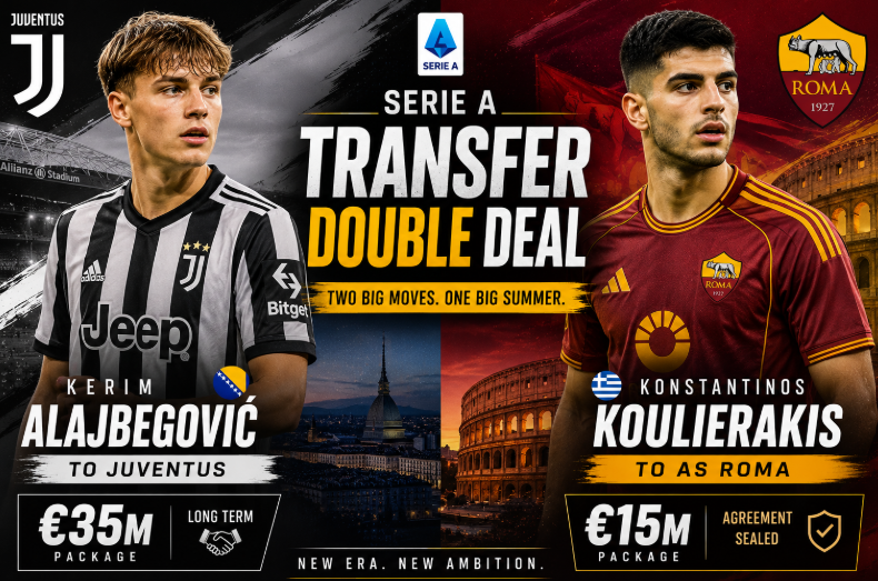 Juventus and AS Roma Strengthen Their Squads with Two Exciting Summer Signings