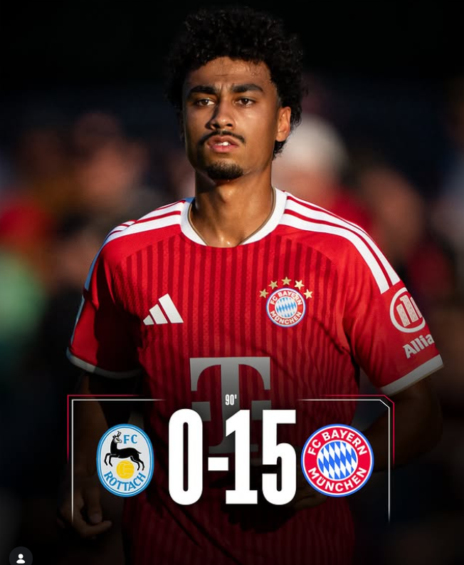 Bayern Munich Crush Rottach-Egern 15-0 in Ruthless Pre-Season Friendly