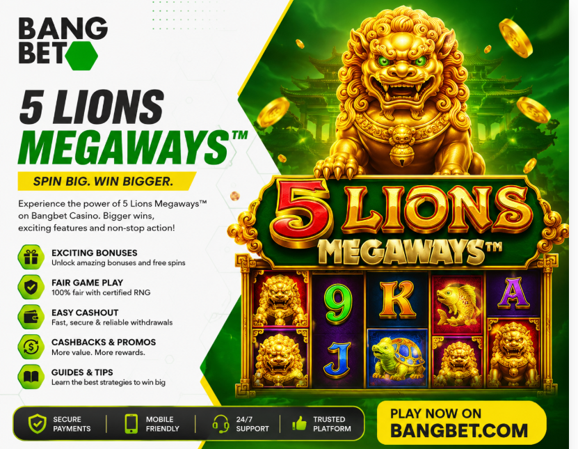 Best 5 Lions Megaways Winning Techniques on Bangbet Casino