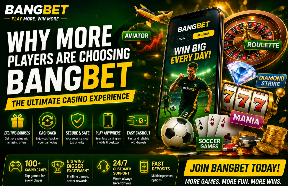 Why More Players Are Choosing Bangbet Casino for Aviator, Roulette, Mania, Soccer Games and More