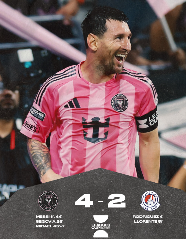 Lionel Messi Returns in Style as Inter Miami Defeat Atlético San Luis 4-2
