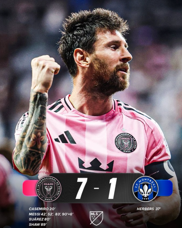 Inter Miami 7-1 Montréal: Messi Produces Another Masterclass
