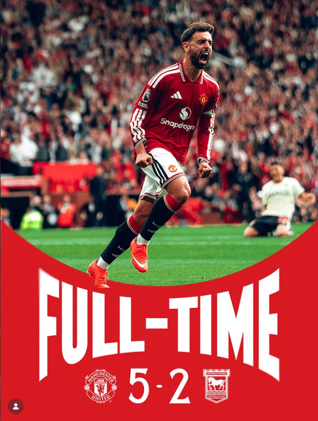 Manchester United 5-2 Ipswich: Bruno Fernandes Hat-Trick Inspires Dominant Victory
