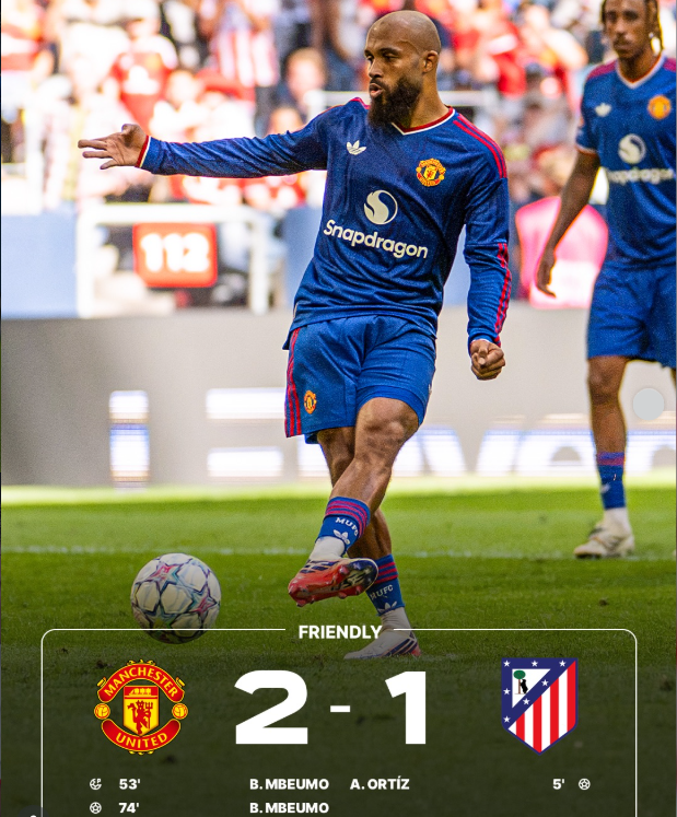 Manchester United 2-1 Atletico Madrid