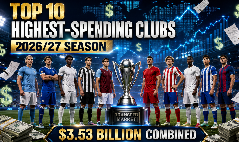 Top 10 Highest-Spending Football Clubs in the 2026/27 Season