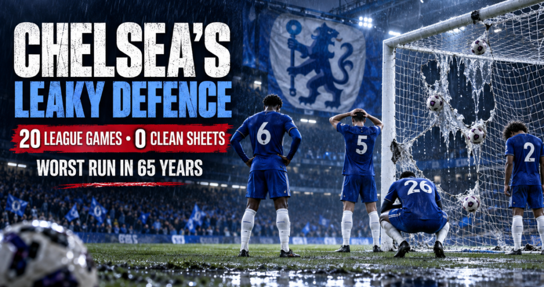 Chelsea’s Defensive Crisis Deepens After 20 Matches Without a Clean Sheet