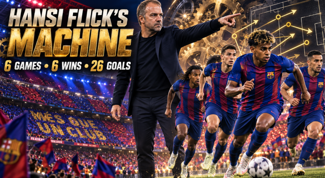 Hansi Flick’s Barcelona Machine: Six Wins and 26 Goals in Six Games