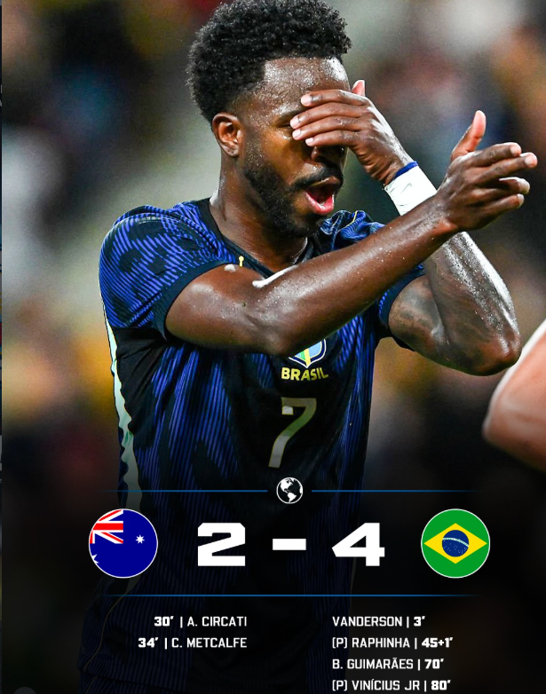 Raphinha Leaves Brazil Camp After Scoring in Dramatic 4-2 Comeback Against Australia
